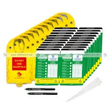 SCAFFOLDING TAG/CARD YELLOW/RED/GREEN BIG