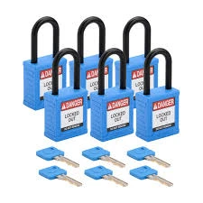 SAFETY PADLOCK 38MM BLUE