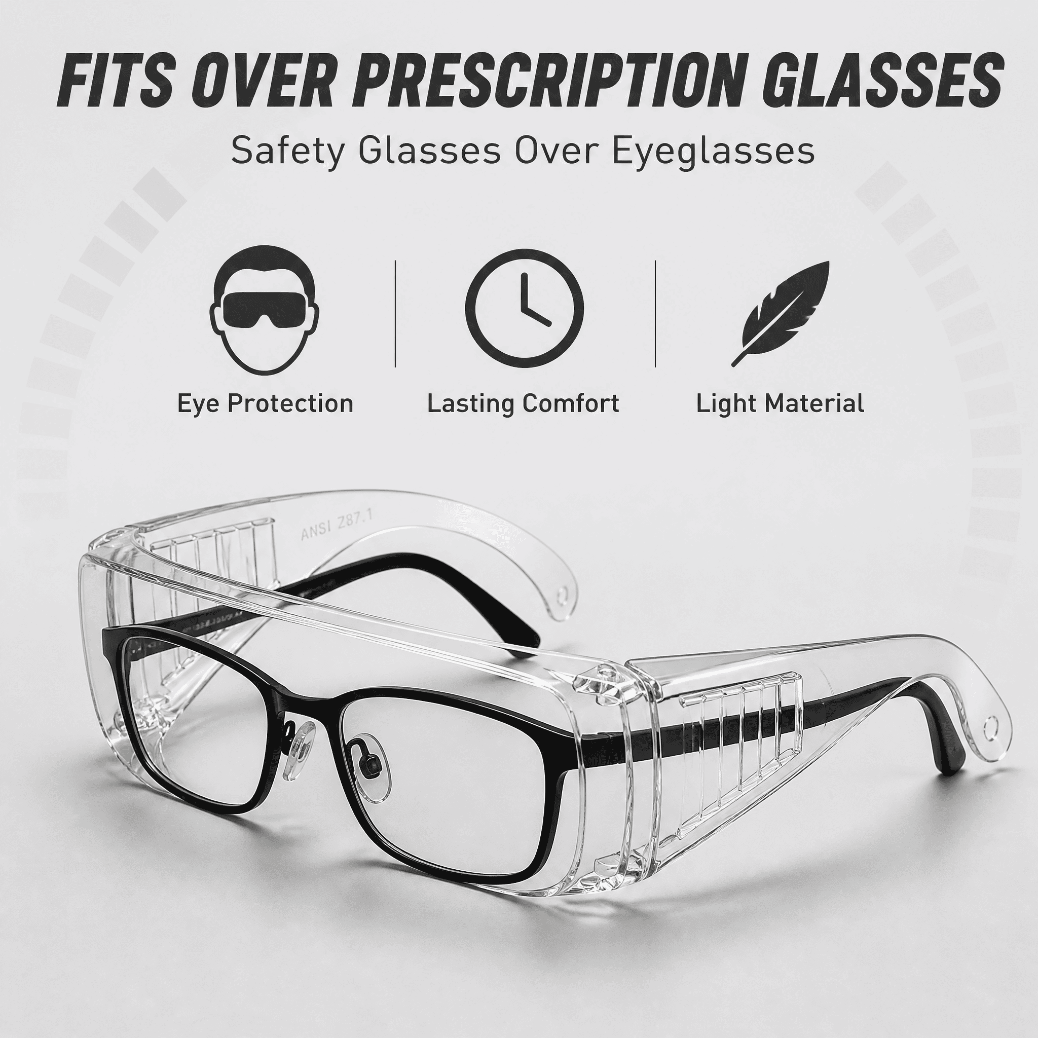 SAFETY OVER GLASS CLEAR