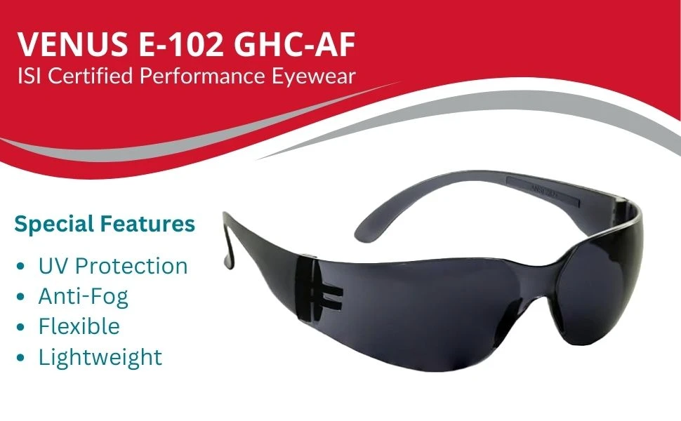 VENUS SAFETY GLASS DARK  E102-GHC