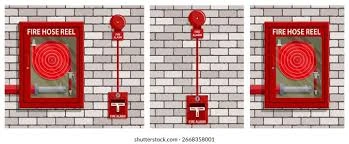 BLITZ FIRE HOSE CABINET 80X80X25