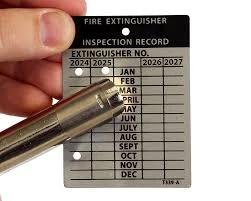 INSPECTION TAG FIRE EXTINGUSHER-STEEL
