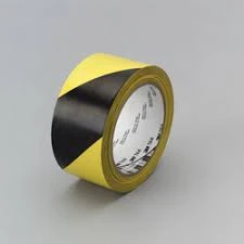 WARNING TAPE 3" YELLOW & BLACK