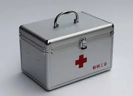 FIRST AID KIT ALUMINIUM BOX WITH KEY-M