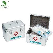 FIRST AID KIT ALUMINIUM BOX WITH KEY-L