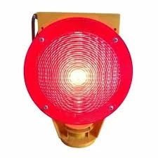 SOLAR WARNING LIGHT BRACKET TYPE RED