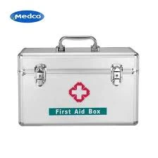 FIRST AID KIT ALUMINIUM BOX WITH KEY-XL