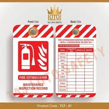 INSPECTION TAG FIRE EXTINGUSHER-PLASTIC