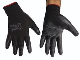 WAGUS NITRILE COATED GLOVES BLACK
