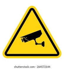 WARNING STICKER 20X30 CAMARA