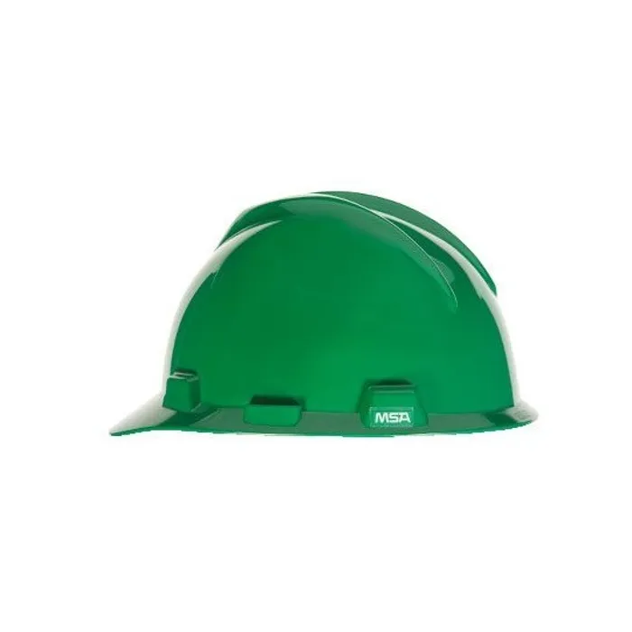 MSA Helmet Half Brim Green V-guard Cap Ansi Z89.1-2014 - Msa - 463445
