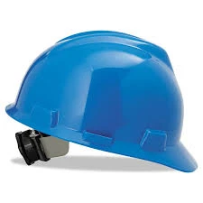 MSA HELMET HALF BRIM RACHET-BLUE
