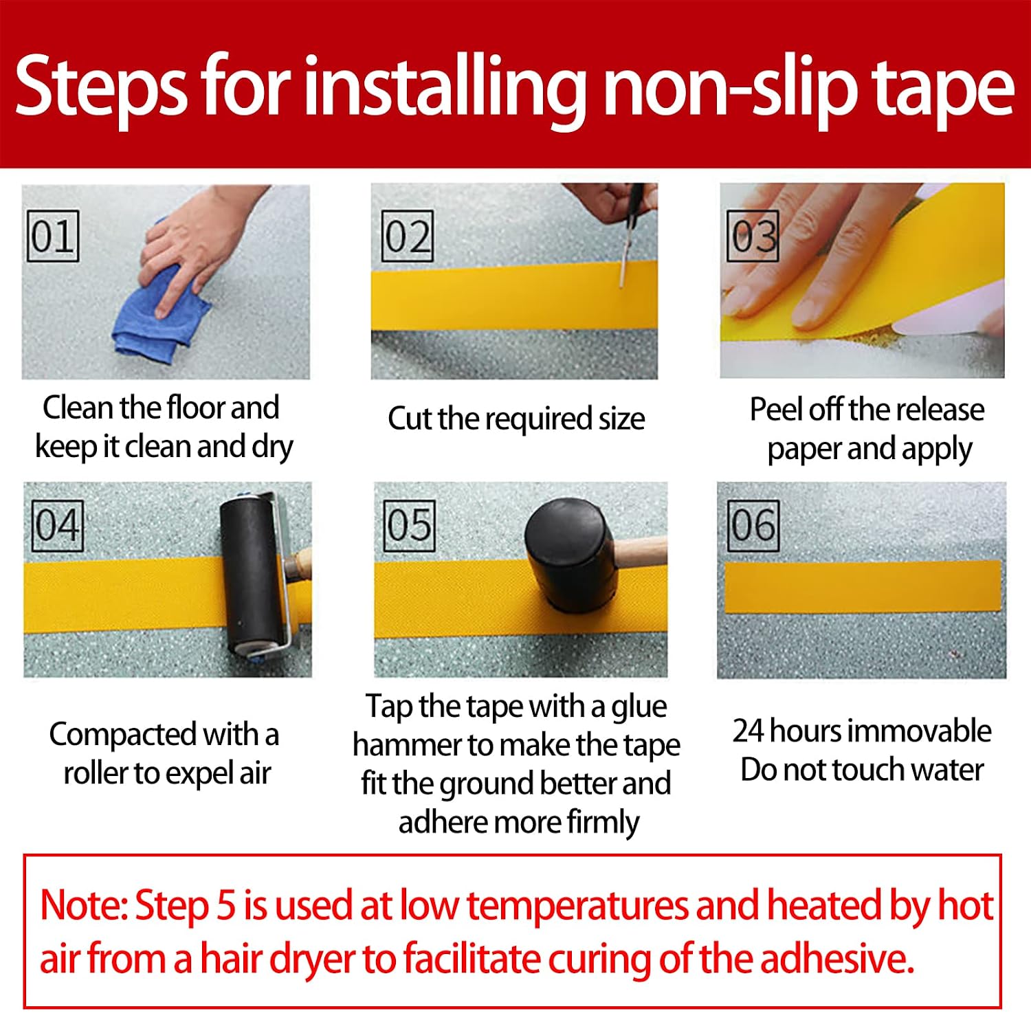 ANTI SLIP TAPE 2" 18 MTR REGULAR RE & WHTE