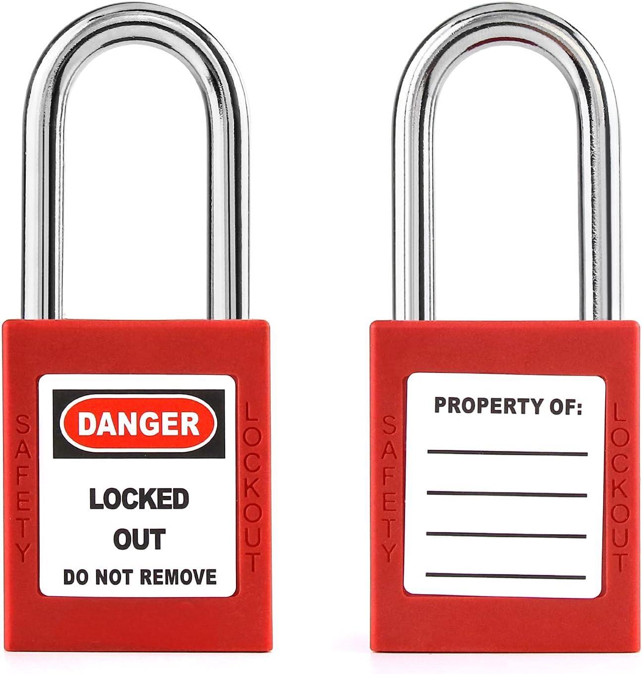 SAFETY PADLOCK 38MM RED
