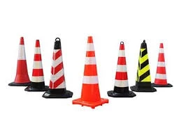 SAFETY CONE RUBBER BASE -1 MTR