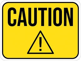 WARNING STICKER 30X40