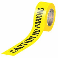 WARNING TAPE 3" YELLOW & BLACK