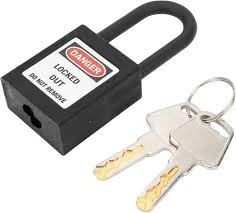 SAFETY PADLOCK 38MM BLACK