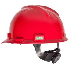 MSA SAFETY HALF BRIM HELMET-RED