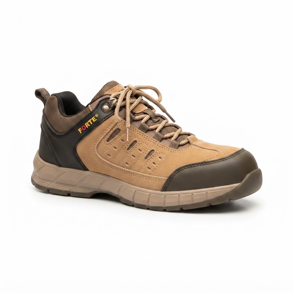 FORTE SAFETY SHOES LOW ANKLE BROWN