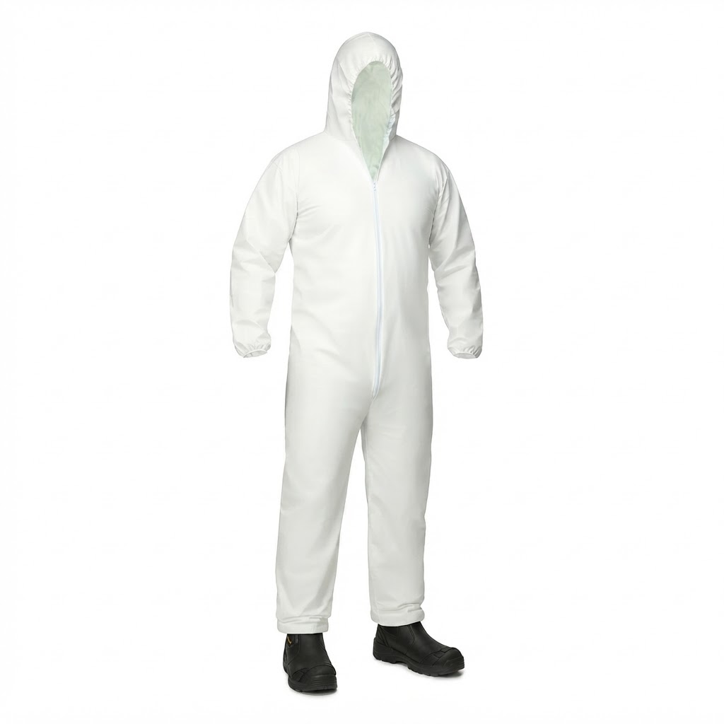 SAFE SQUARE DISPOSABLE COVERALL
