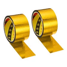 SASO REFLECTIVE TAP 4 " YELLOW -CHINA -25 MTR