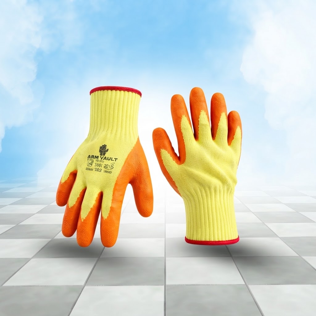 Armvault Orange Crinkle Glove 250/Ctn