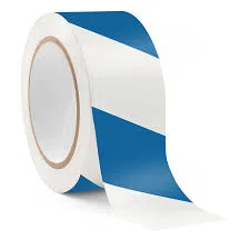 WARNING TAPE 2" BLUE & WHITE