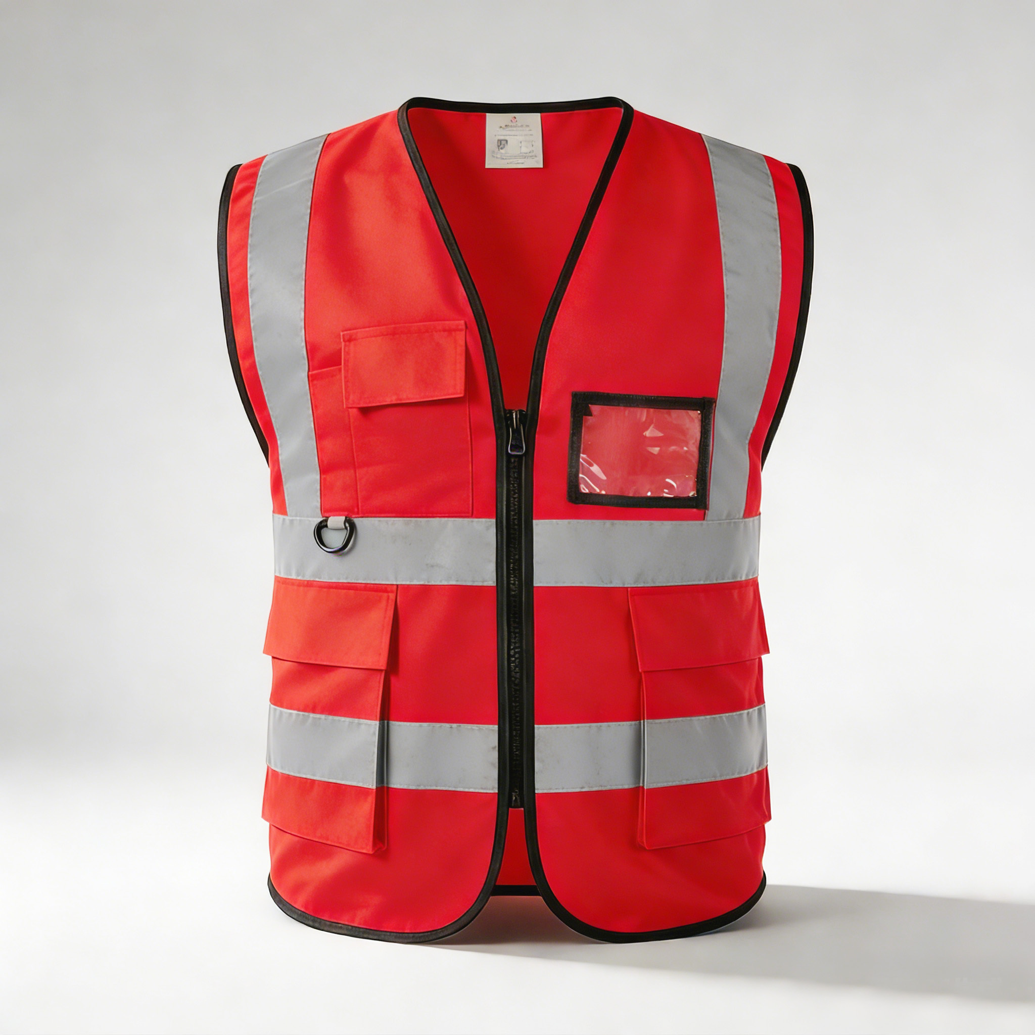 VOLTA SAFETY VEST RED WITH 4 POCKET 120 GSM