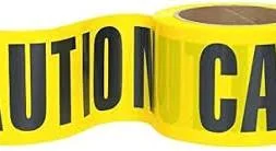 CAUTION TAPE BLUE/YELLOW/RED