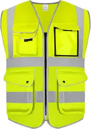 STG VEST 120G YELLOW WITH POCKET-L