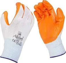 ARMVAULT NITRILE GLOVE ORANGE AND WHITE