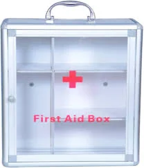FIRST AID KIT ALUMINIUM BOX WITH KEY-M
