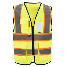 SAFE SQUARE SAFETY VEST 120 GM YELLOW WITH POCKET -INDIA