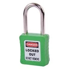 SAFETY PADLOCK 38MM GREEN