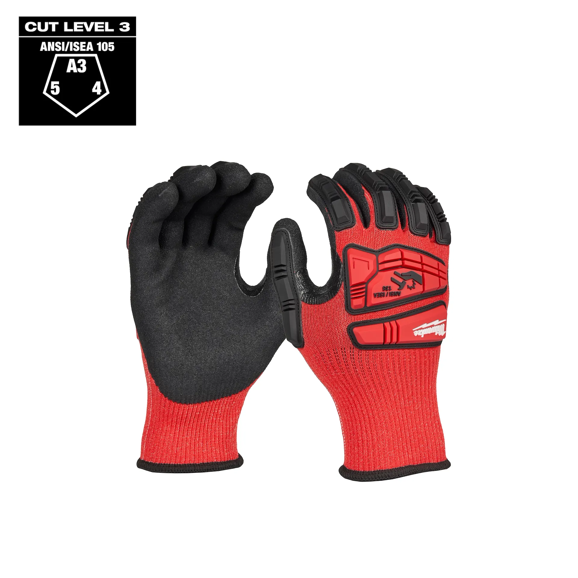 Milwaukee Impact Cut Level 3 Nitrile Dipped Glove -9/10