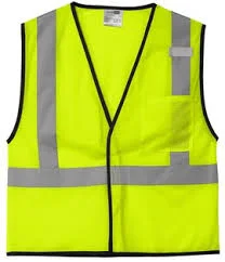 VEST SINGLE COLOUR YELLOW WITH POCKET