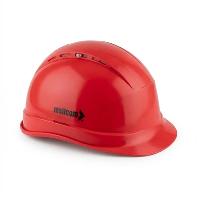 MALCOM HELMET VENTILATED RACHET-RED
