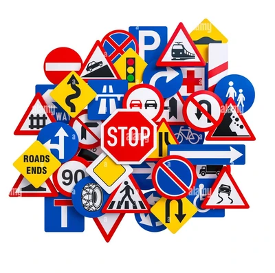 SIGN BOARD REFLECTIVE STICKERS ALL TYPE 60X40
