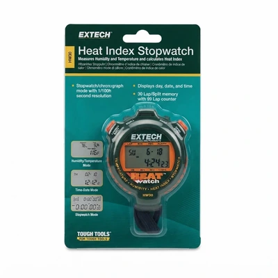 EXTECH HW30 HEATWATCH STOPWATCH WITH HEAT INDEX,HUMIDITY,TEMP