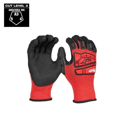 Milwaukee Impact Cut Level 3 Nitrile Dipped Glove -9/10