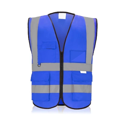 VOLTA SAFETY VEST BLUE WITH POCKET 120 GSM