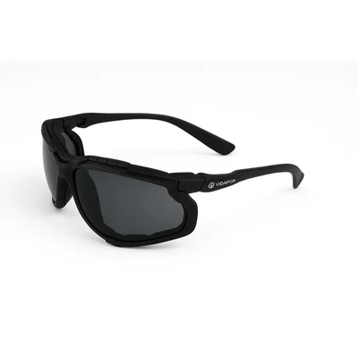 Vidafor VG311 High-Impact Polycarbonate Safety Glasses with Dark Lenses & Detachable EVA Gasket